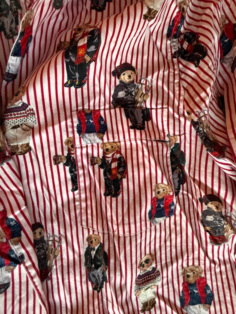 Polo Ralph Lauren Polo Bear Cotton Sateen Pajama Set - Picture 3 of 9